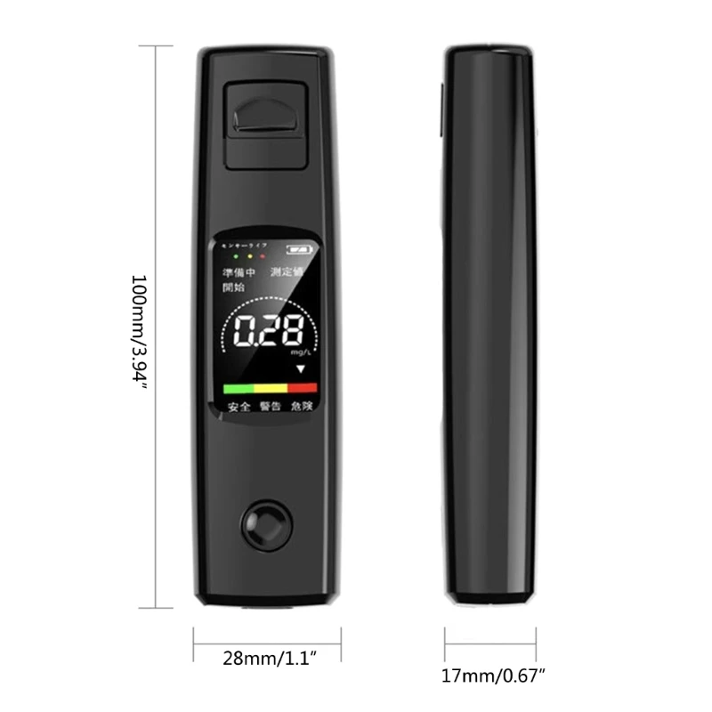 Breathalyzer Professional-Grades Accuracy Portable Breath Tester for Personal & Professional Use