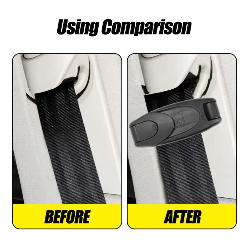Car Seat Belt Clip Shoulder Neck Strap Adjustable Tensione Clip for Adults Kids Pregnant Women Seat Belt Adjuster Clamp