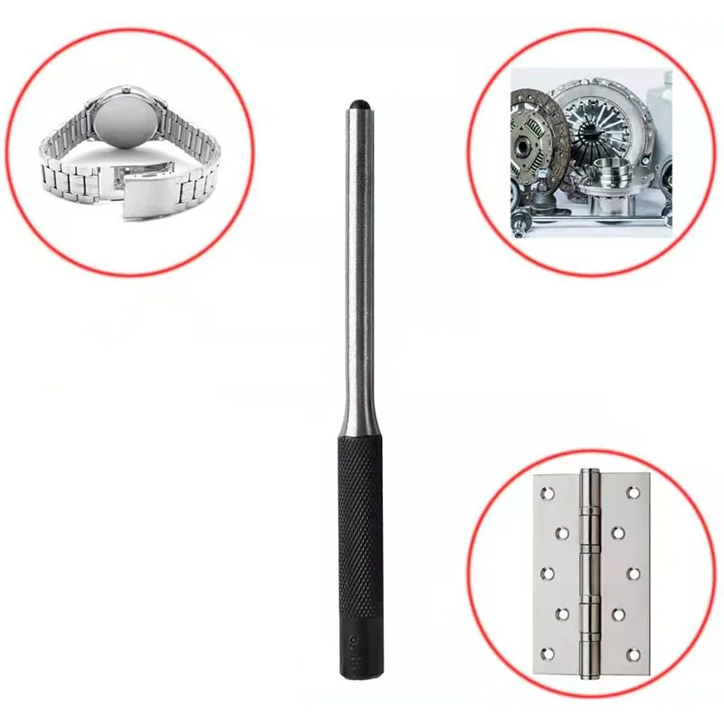 9Pcs Steel Multi Size Round Head Pins Punch Set Grip Roll Pins Punch Tool Kit Professional Hollow End Starter Punch Chisel Tools