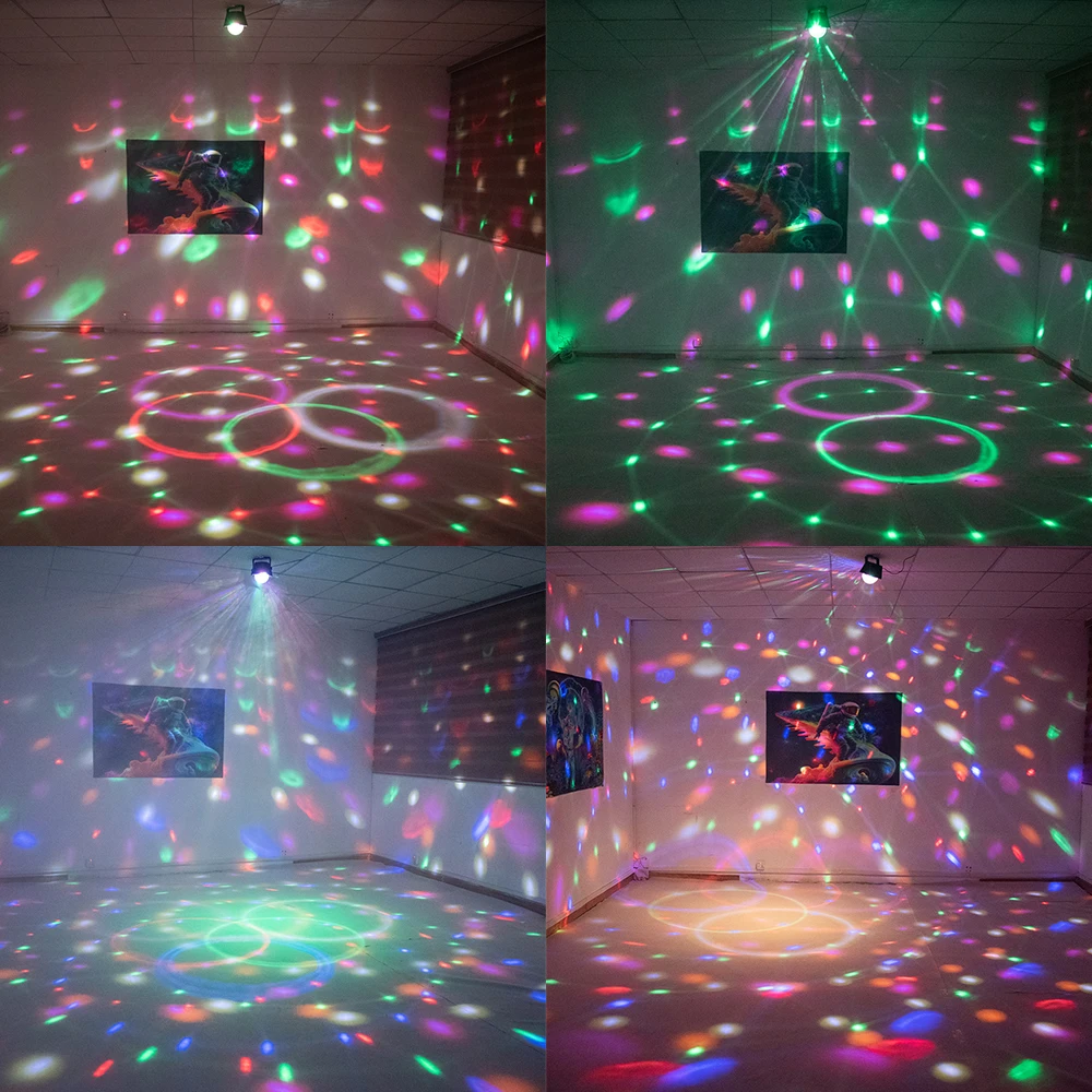 LED disco ball light UV party stage light DJ bar wedding atmosphere light Halloween Christmas remote control decorative lights