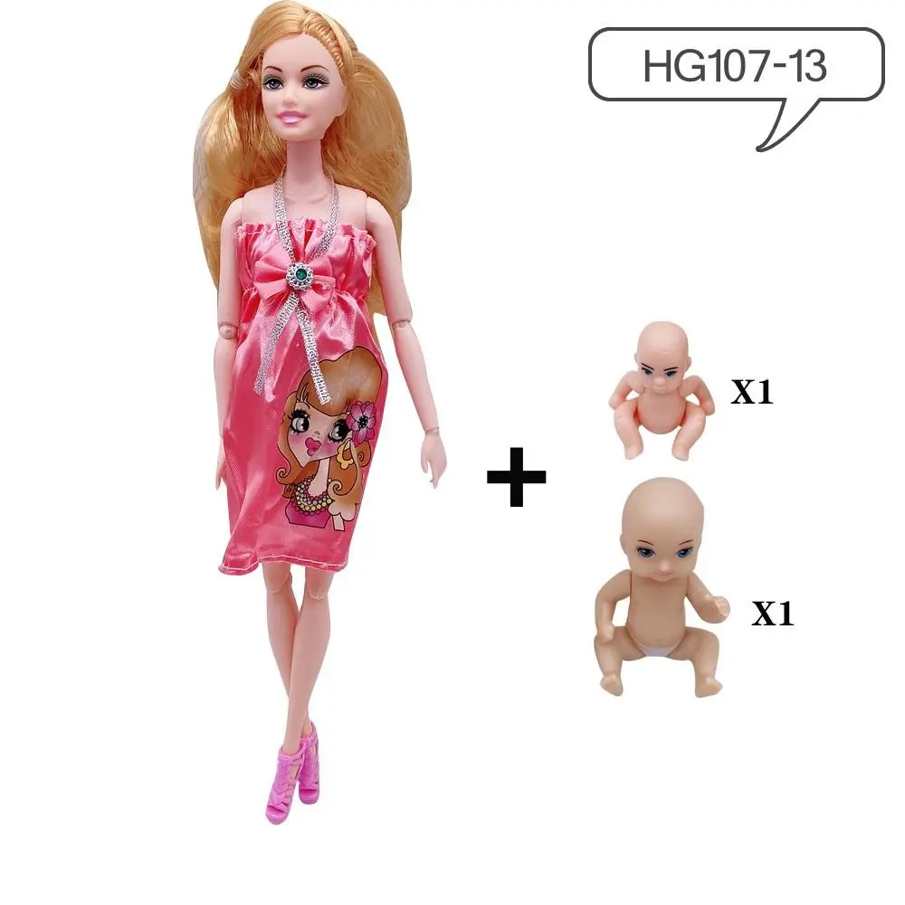 Childrens Toys Dolls Educational Real Pregnant Doll Suit Mom Doll Have a Baby in her Tummy for Child Toy