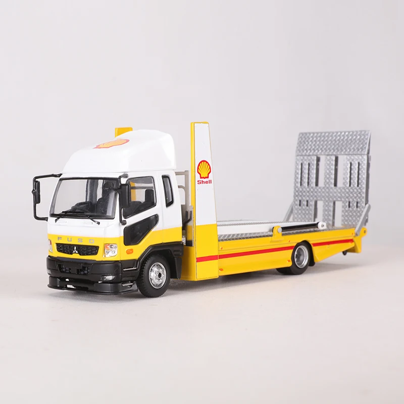 GCD 1:64 LBWK Mitsubishi LB-TRUCKS Double-Decker Trailer Fuso Super Great Alloy Model Car
