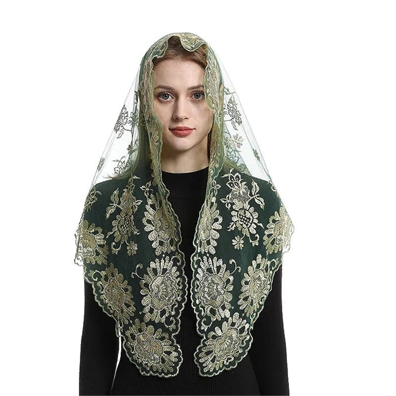 Spanish Style Lace Mantilla Women Head Covering Church Catholic Veil