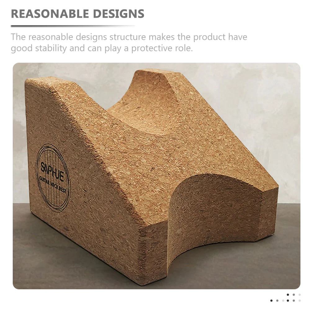 Guitar Neck Bracket Violin Stand Care Instrument Acoustic Rest Simple Cork Support Pillow Repairing