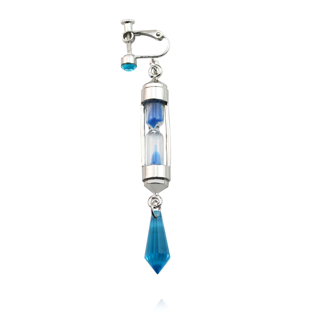 The Case Study of Vanitas no Karte Vanitas Cosplay Hourglass Earrings Blue Jewelry Gifts Accessories Prop Coserland Dropshipping