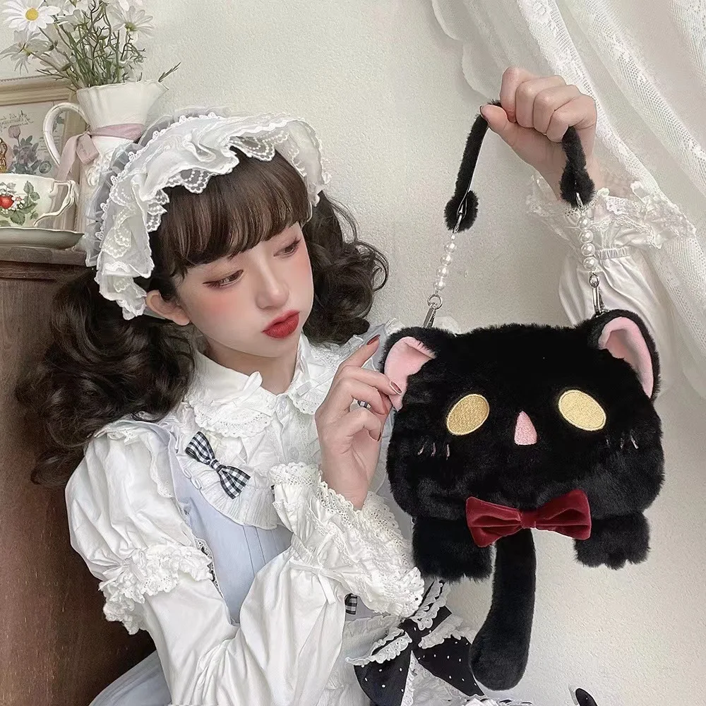 Lovely Lolita Sweet Cat Children's Holiday Backpack Characters Role Play Toy Tote Parent-child Knapsack Girl Boy Gifts