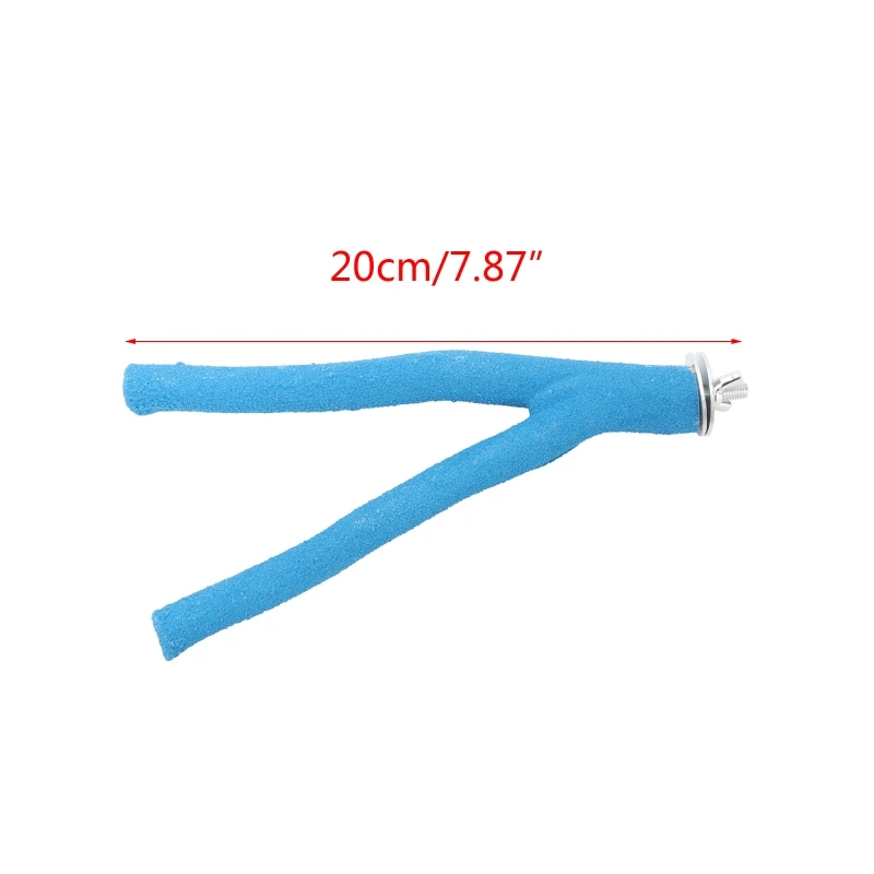 Bird Parrot Perch Stand Toy Bright Colorful Paw Grinding Stick for Nails and Beak Parakeets Cage Accessories 7.9in 013dd 5 e2a42