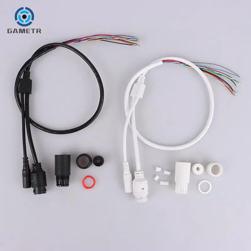 CCCTV POE IP network Camera PCB Module video power cable With, 70cm long, RJ45 female connectors with Terminlas,waterproof cable