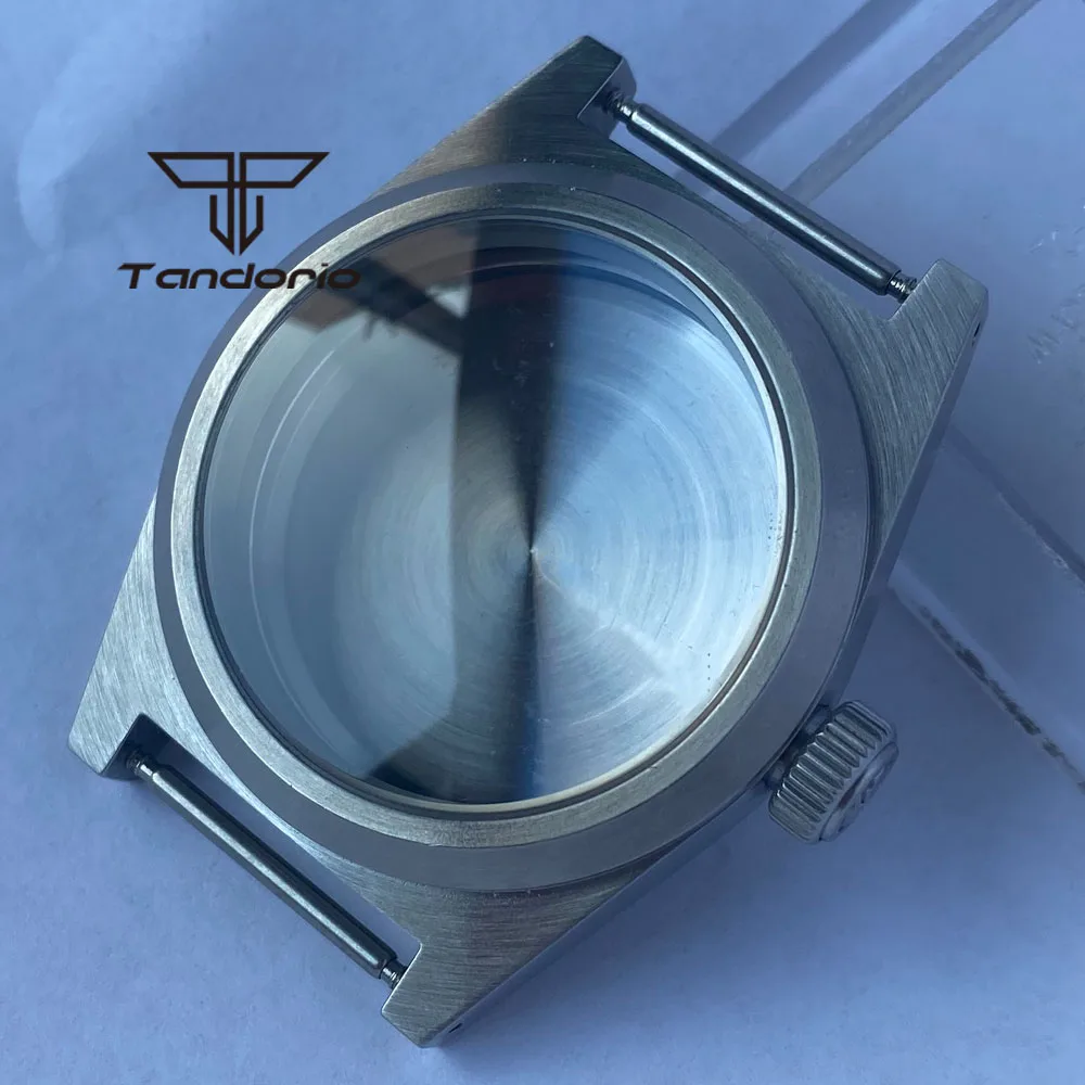 38mm AR Coating Domed Sapphire Glass Brushed Dive Watch Case 200M Waterproof Fit NH35 NH36 ETA2824 PT5000 Automatic Movement