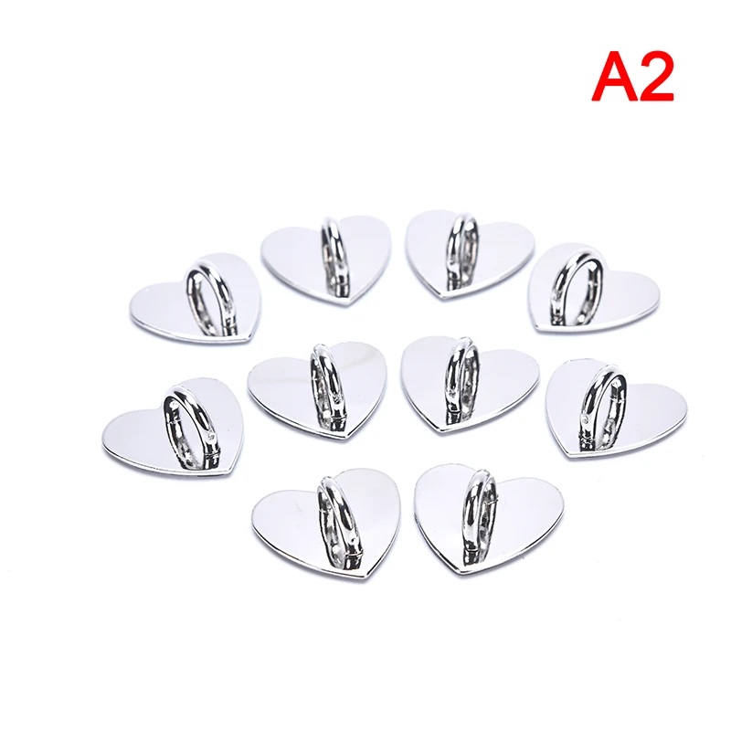 10pcs/lot 25mm Non-detachable Metal Heart O&D Ring Side Clip Buckle Hardware Hook Accessories DIY Arch Bridge Pendant Hanger