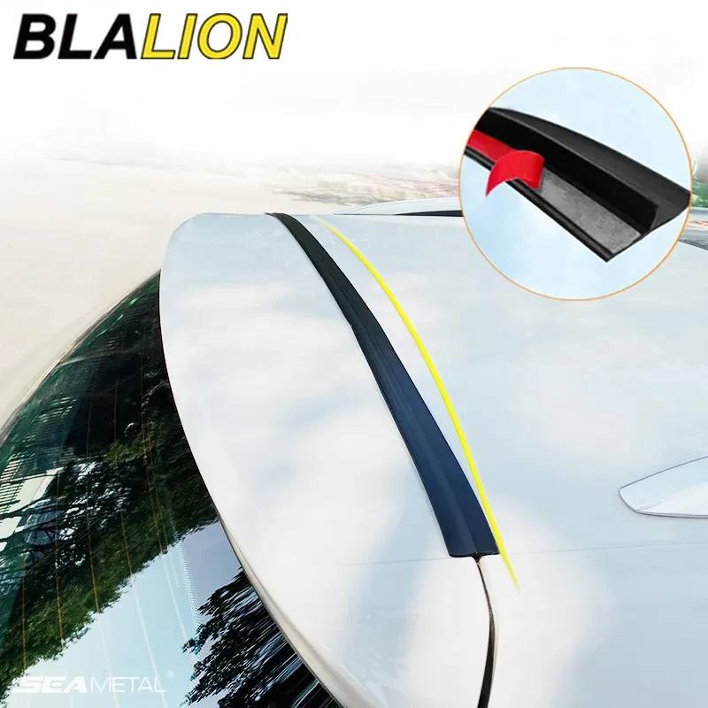 BLALION Car Trunk Lid Gap Seal Strip Rubber Trunk Sealing Strip for Sedan SUV Hatchback Anti Dust Waterproof Auto Weather Strip