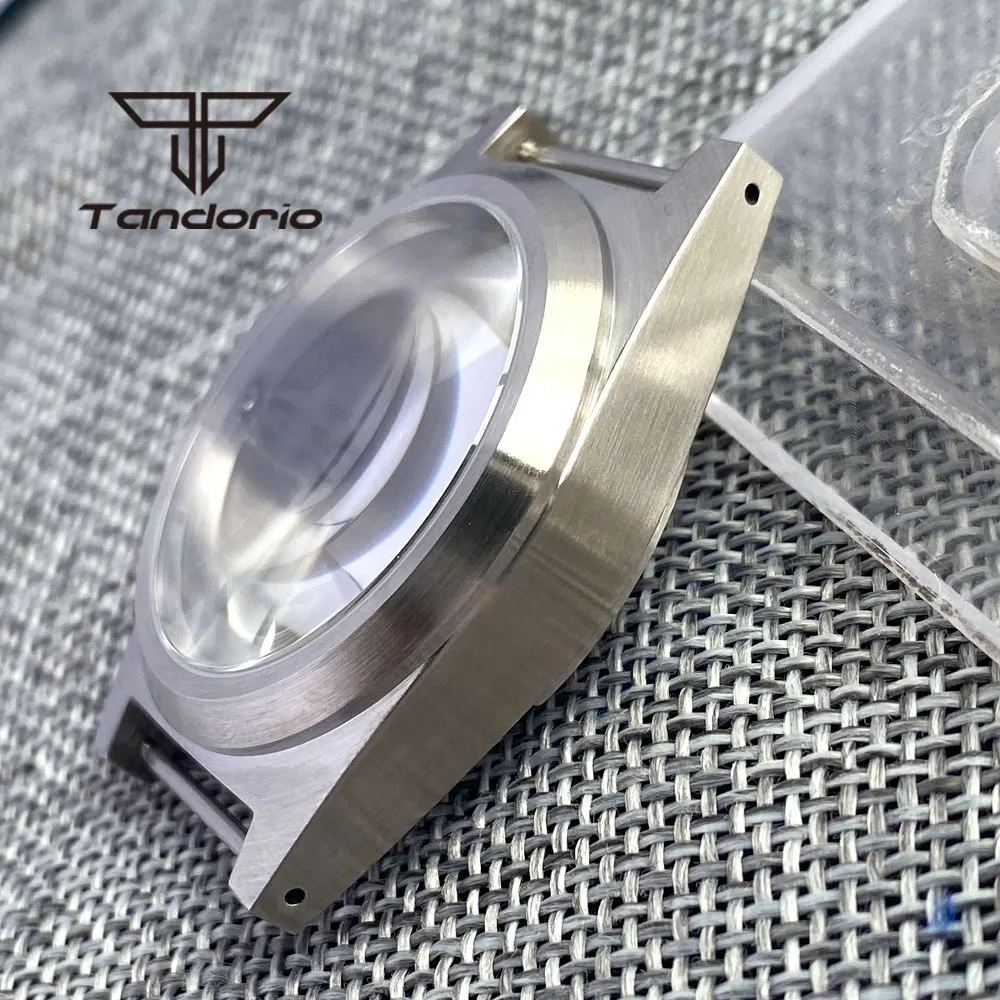 38mm AR Coating Domed Sapphire Glass Brushed Dive Watch Case 200M Waterproof Fit NH35 NH36 ETA2824 PT5000 Automatic Movement