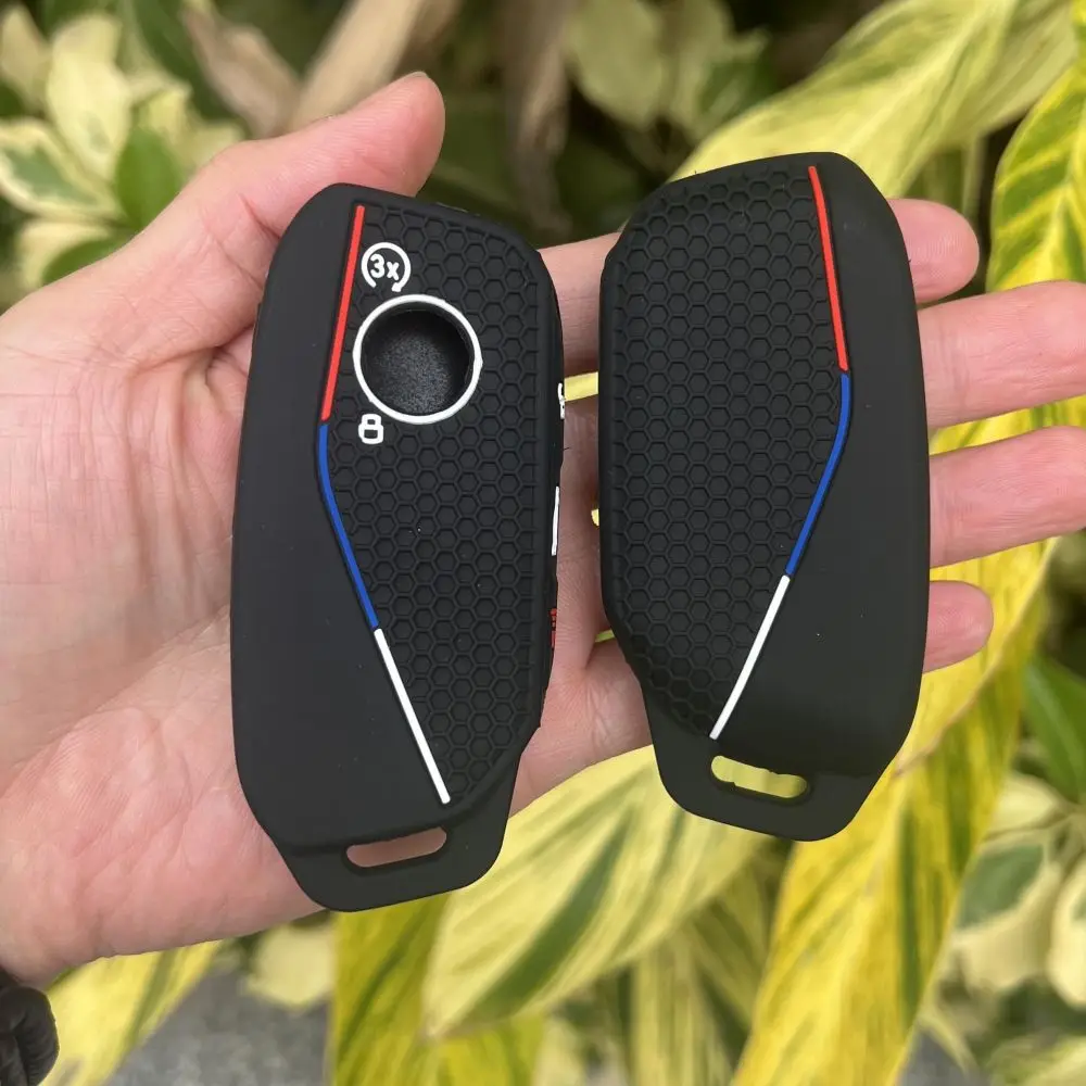 Silicone Car Key Case Cover Protect Shell Fob For BMW I7 X7 G07 LCI IX I20 X1 U11 7 Series G70 G09 XM U06 G81 M3 Key Accessories