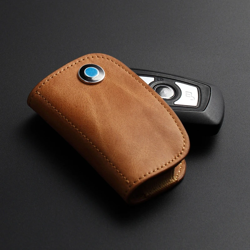 Car Key Case Genuine Leather for Bmw E92 X3 E83 E91 M4 F40 X5 E70 X7 X4 G05 G30 Serie 1 X1 U11 F34 Keychain Vehicles Keys Holder