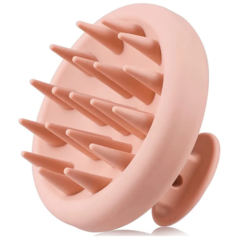 Full Silicone Scalp Massage Shampoo Brush,Head Scrubber with Soft Bristles,Women/Children Hair Comb Hairbrush