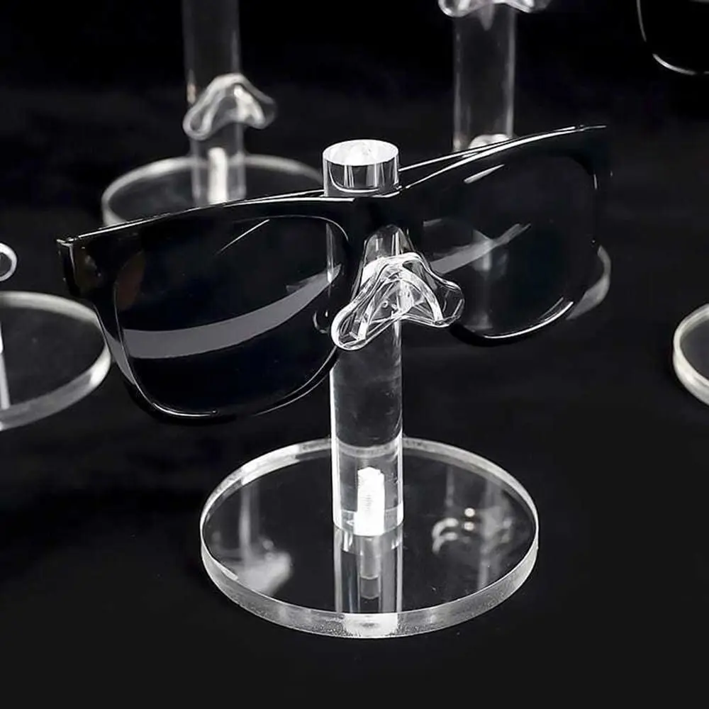 Transparent Acrylic Glasses Display Stand Shelf Eyeglasses Rack Jewelry Holder Glasses Props Accessories