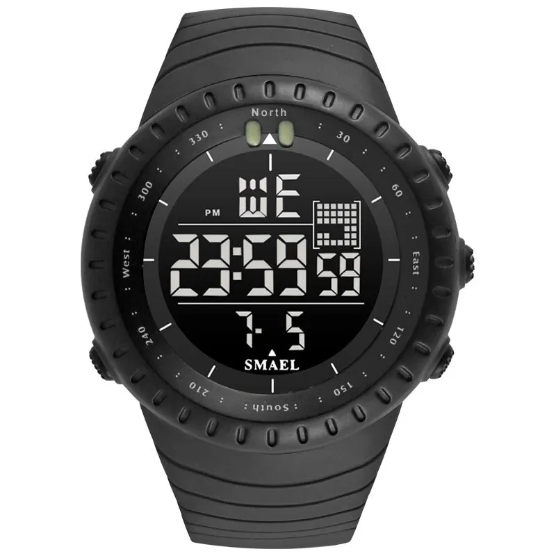 SMAEL Brand Men's Digital Watches 2023 Luxury Waterproof Modern Clock Male Date LED Chronograph Electronic Wristwatches 1237