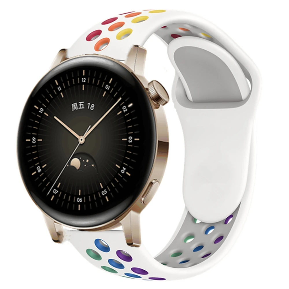 Breathable Silicone Strap For Huawei Watch GT Runner GT 3 2 46MM 42MM Sports Band Wrist Belts For Honor Magic GS Pro GS 3 Correa