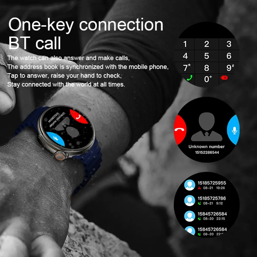 Z78MAX Smart Watch Ultra 2 NFC Lingdong Island 5.1 Bluetooth Call Sleep Blood Pressure Monitoring Waterproof Men Smart Watches