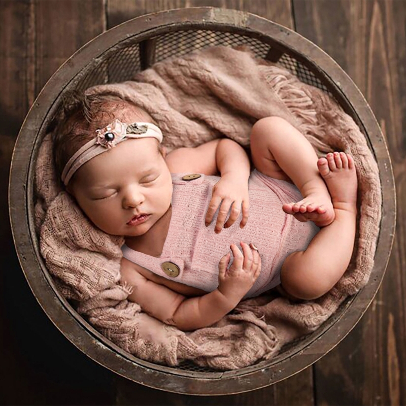 Baby Photo Costume Coveralls Jumpsuit Newborn Boy Girls Unisex Photo Props One-Piece Rompers Skin-Friendly Photo Clothes