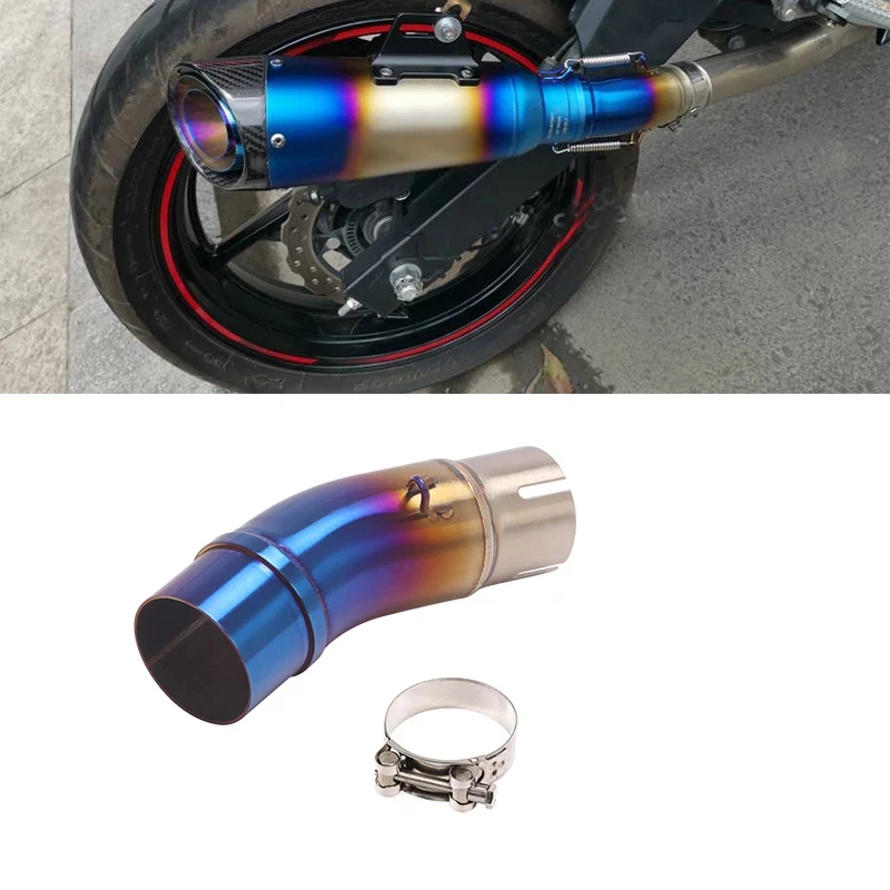 For Kawasaki Ninja 400 Ninja400 EX400 Z400 2017-2023 Motorcycle Exhaust Escape Moto Muffler System Mid Link Pipe with 51MM