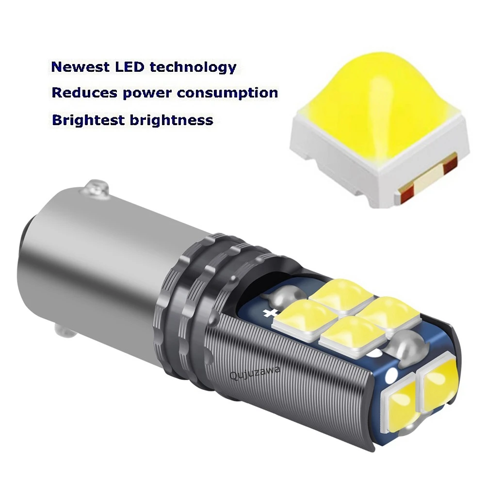 2PCS BA9S LED Bulbs T11 T4W 233 363 Super Bright Auto Interior Reading Dome Lamps Parking Lights Car Goods White Red Yellow Blue