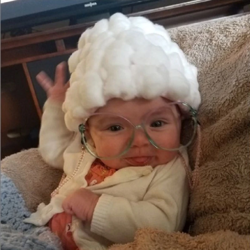 Newborn Photography Props Costume Infant Baby Girls Cosplay Grandma Clothes Photo Shooting Hat Outfits Dropshipping