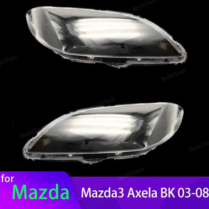 Head Lights Cover For Mazda 3 Mazda3 Axela BK 2003-2008 Transparent Housing Front Headlights Lens Shell Glass Lampcover