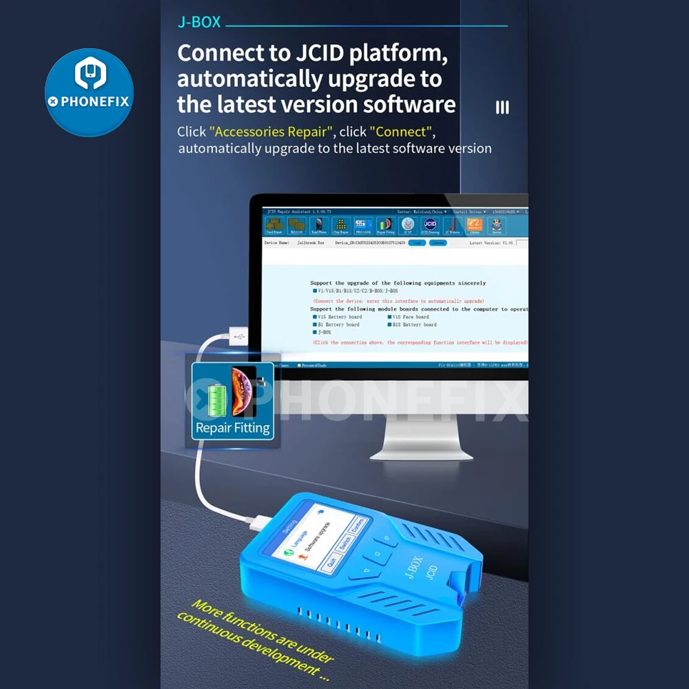 J-Box Jailbreak Box JCID Programmer Auxiliary Tool for Phone IPxd IOS12-16.6 Bypass ID Check SN Wi-fi Bluetooth Face ID Truetone