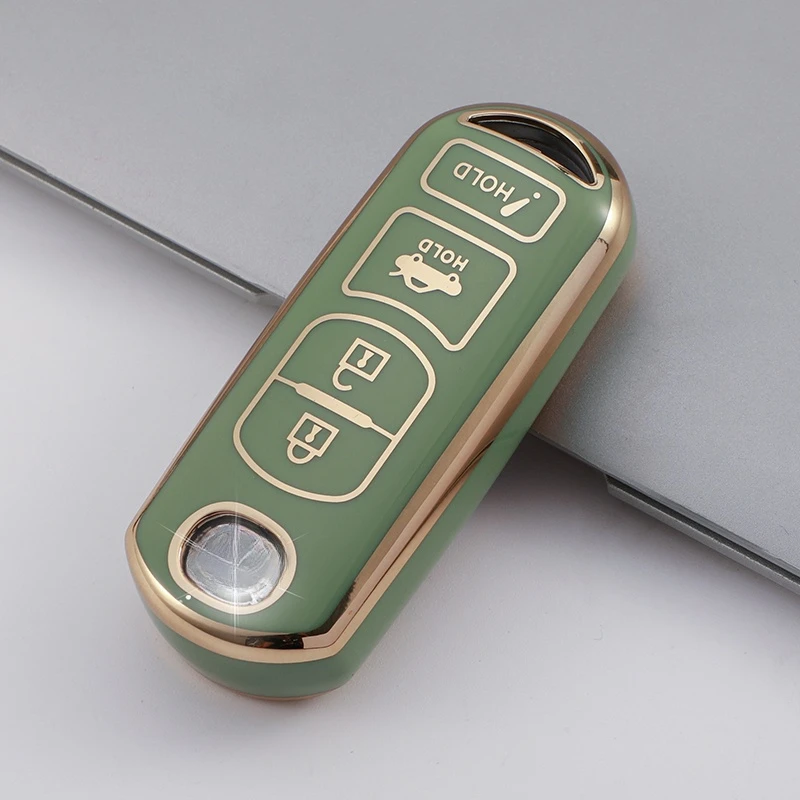 New TPU Car Key Case For Mazda 2 3 6 Demio Atenza Axela CX-5 CX5 CX-3 CX7 CX-9 3 4 CX30 2016 2017 2018 2019 Key Cover Button