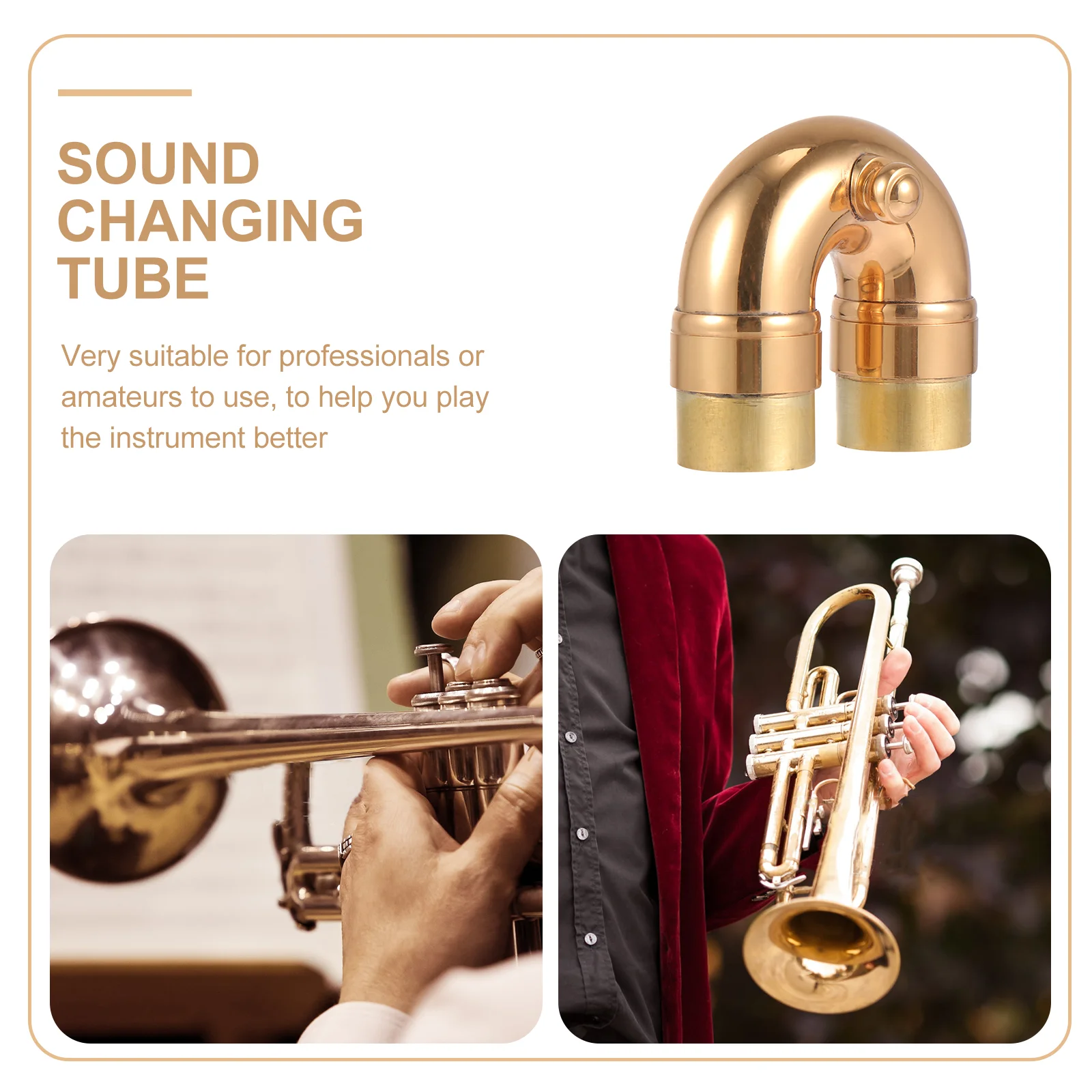 Replace Trumpet Muffler Accessories Saxophone Elbow Bend Neck Brass Musical Instrument Part