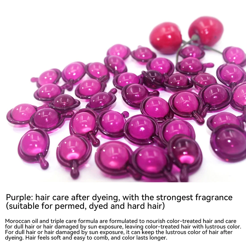 Anti Alopecia Hair Care Essential Oil Capsule Hair Mask Flexibility Smooth Keratin Complex Oil Repair Damage Essence Hair Mask