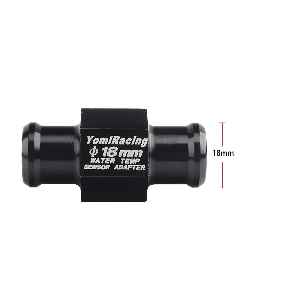 Universal Black 16MM 18MM 20MM 22MM Motorcycle Water Temp Gauge Radiator Temperature Sensor Joint Pipe Hose Sensor Gauge Adapter