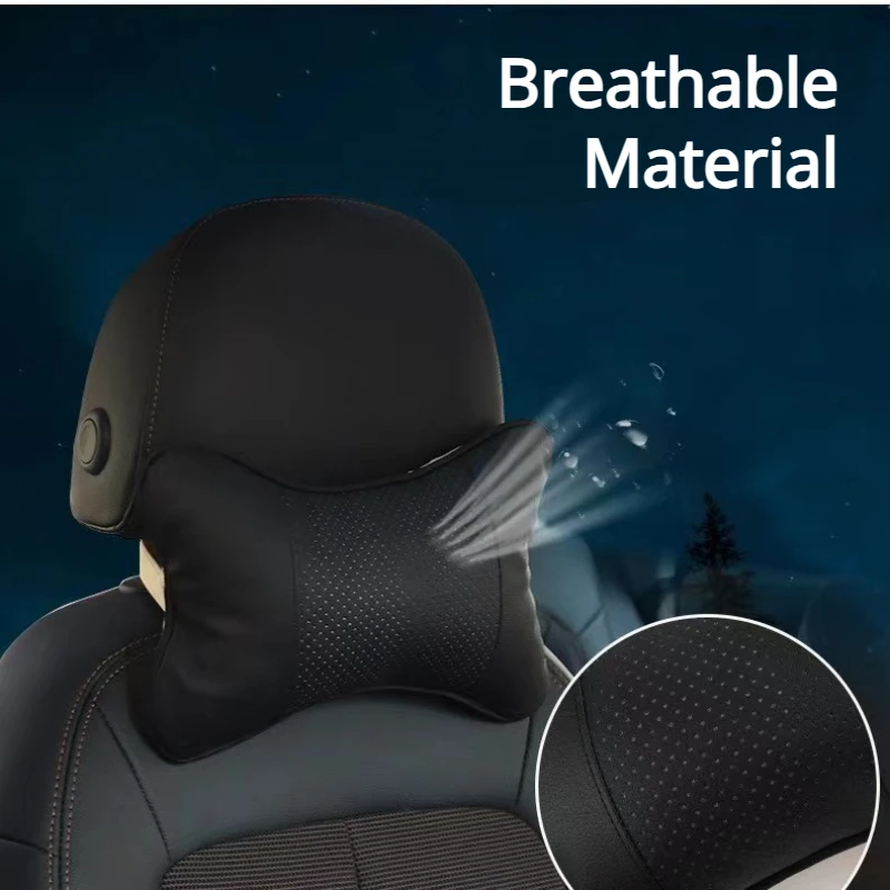 Car Seats Neck Pillow Auto Head Neck Rest Cushions Breathable Relax Neck Support Cervical Headrest Comfortable Soft Car Pillows