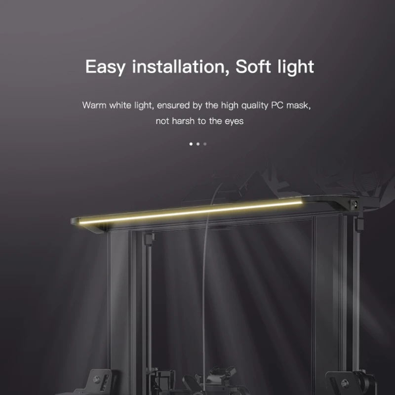 CREALITY Ender-3 S1/S1 Pro Upgrade LED Light Bar Kit 3d Printer Accessories 24V 5W Soft Light No Strobe CR-10 Smart Pro