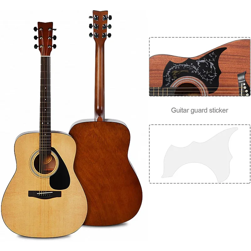 Acoustic Guitar Pickguard Scratch Plate Self Adhesive Pick Guard Sticker Folk Acoustic Guitar Pickguard Accessories