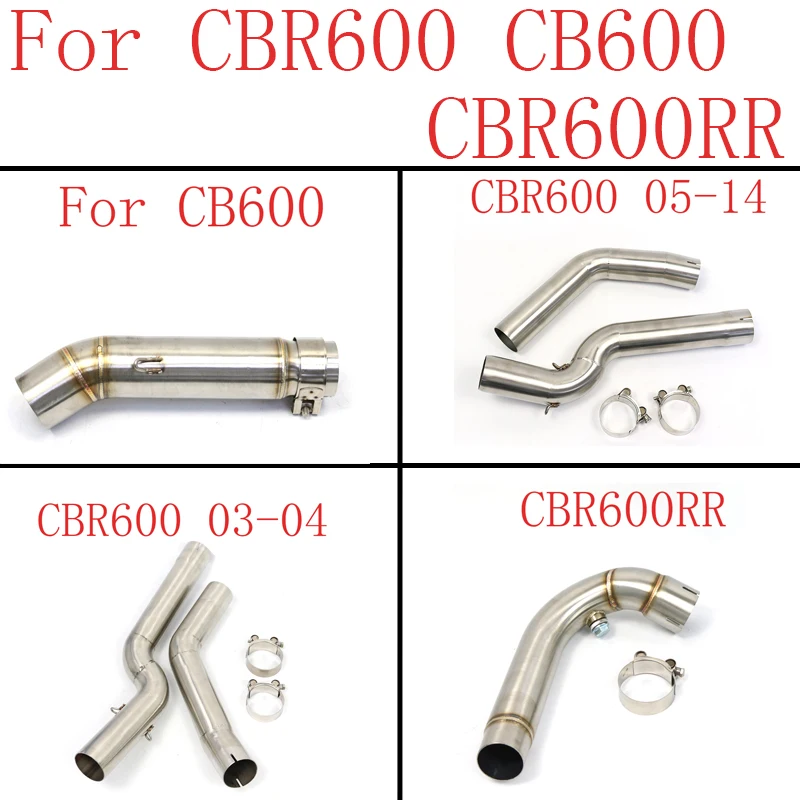 Escape Moto Modified Middle Link Pipe For CB600 CBR600 2003-2004 2005-2014 CBR600RR F5 2008-2016 Years Motorcycle Exhaust System
