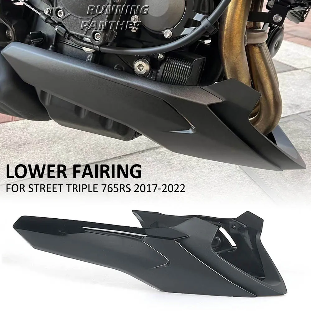 Motorcycle Engine Lower Spoiler Body Bellypan Fairing Protector Guard Chassis Shield For Street Triple 765 RS 765RS 2017-2022