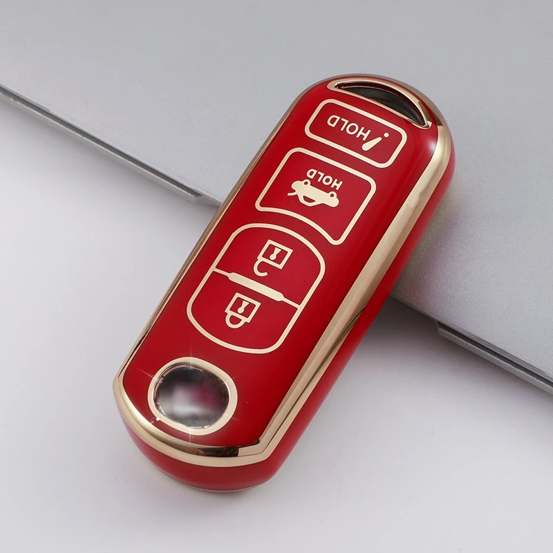 New TPU Car Key Case For Mazda 2 3 6 Demio Atenza Axela CX-5 CX5 CX-3 CX7 CX-9 3 4 CX30 2016 2017 2018 2019 Key Cover Button