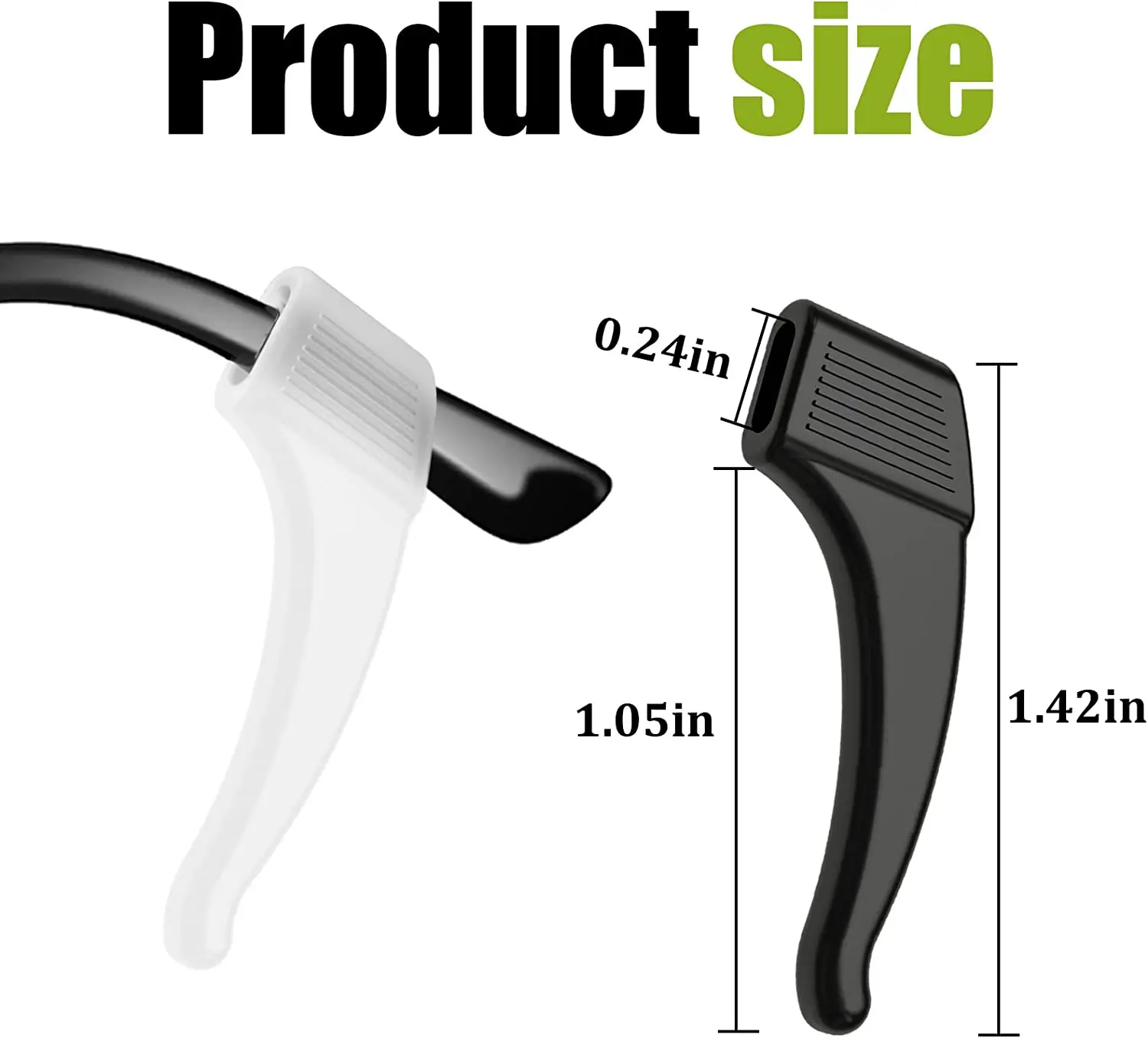 Anti-slip Silicone Ear Grip Glasses Eyeglasses Leg Ear Hook Stopper Bracket Fastener Accessories Temple Tip Eyewear Holder