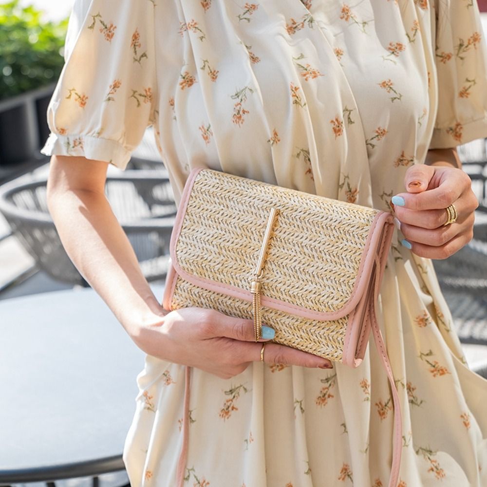 Womens Cross Body Bag Soft Woven Straw Shoulder Bags Ladies Summer Beach Handbag New Free Delivery Designer Bag