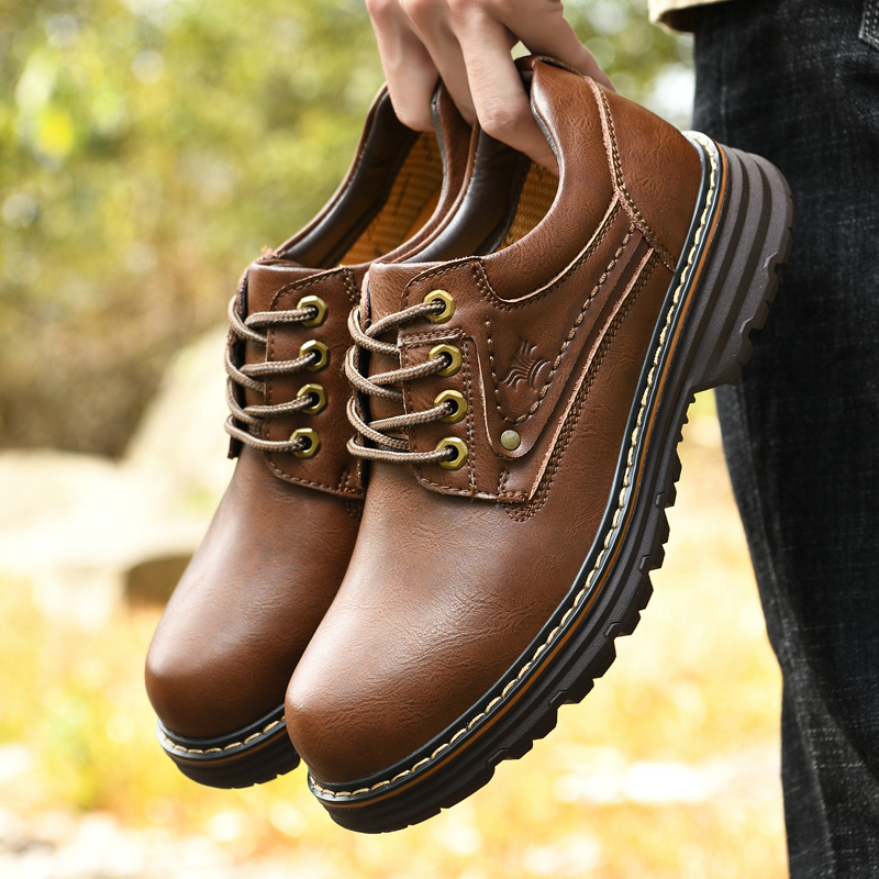 Italian Fashion Designer Men's Shoes Business Casual Shoes Men's British Formal Men's High Quality Outdoor Waterproof Work Shoes