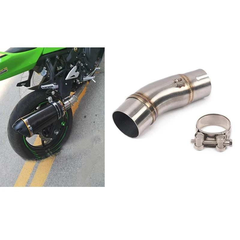 For Kawasaki Ninja 400 Ninja400 EX400 Z400 2017-2023 Motorcycle Exhaust Escape Moto Muffler System Mid Link Pipe with 51MM