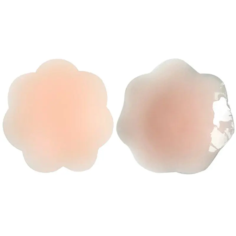 1 Pair Adhesive Silicone Nipple Cover Women Reusable Breast Petals Lift Nipple Cover Petal Adhesive Breast Stickers Chest Covers