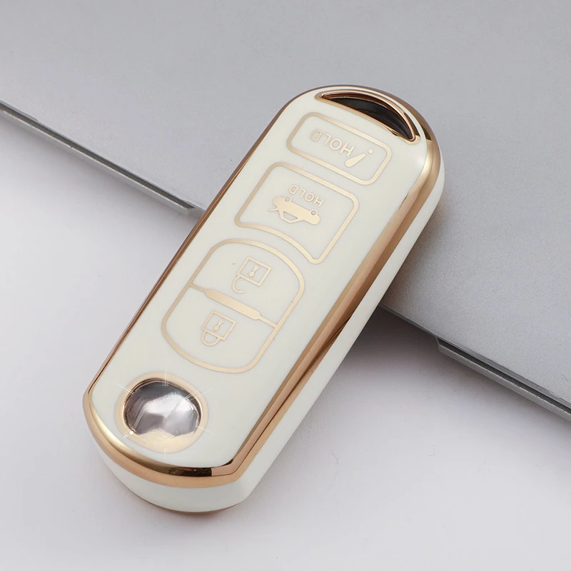 New TPU Car Key Case For Mazda 2 3 6 Demio Atenza Axela CX-5 CX5 CX-3 CX7 CX-9 3 4 CX30 2016 2017 2018 2019 Key Cover Button