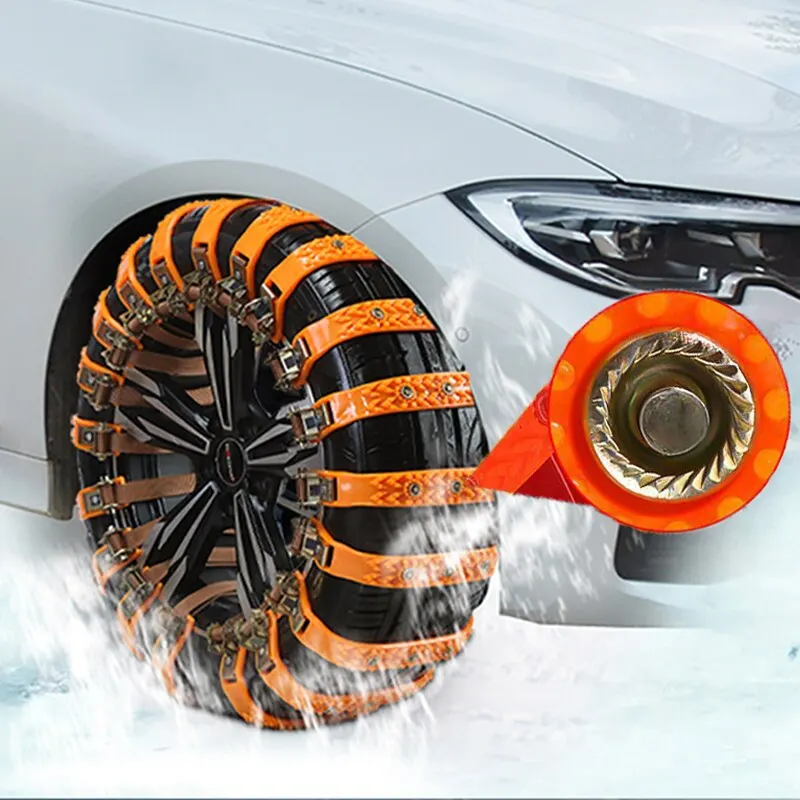 Universal Winter Anti-skid Car Truck Wheels Tyre Tire Snow Ice Chains Belt Vehicles SUV Wheel Chain Mud Road Emergency Chain 6Pc