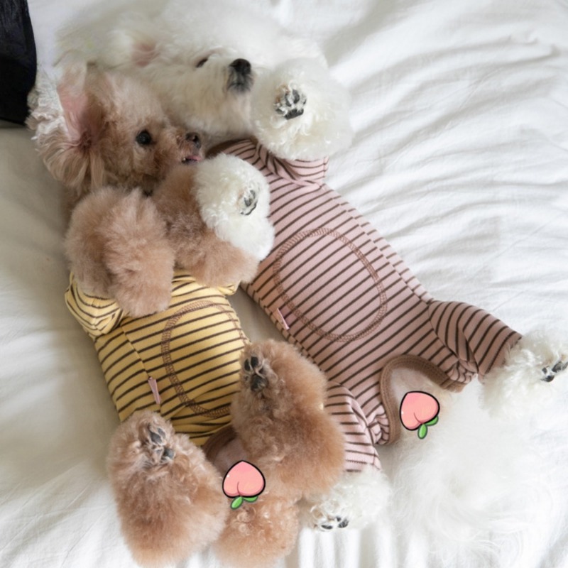Pet Dog Clothes Winter Warm Four Legged Bodysuit Home Four Legged Pants Pet Clothing Cat Dog Clothing Teddy Puppy Clothing