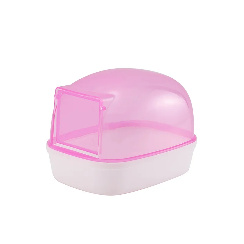 Dust Free Hamster Bathroom Sauna Room With Door Small Pet Rat Sand Bath Toilet Cleaning Gerbil Bathtub Hamsters Accessories 5