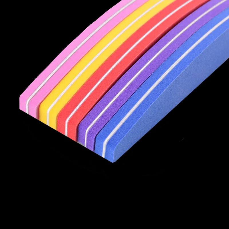 5pcs/lot Nail File Buffer Sponge 100/180 Sanding Washable Nail Polish Blocks For UV Gel Pedicure Manicure Care Tools