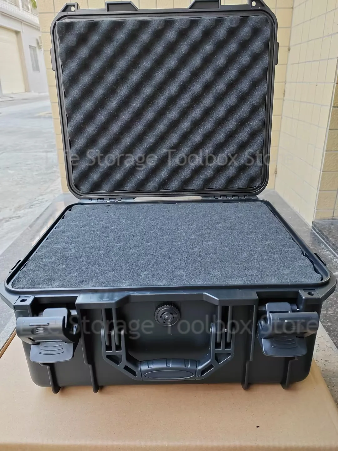 Sealed Tool Box Waterproof Hard Case Large Toolbox with Sponge Portable Storage Box ABS Plastic Instrument Tool Case Organizer